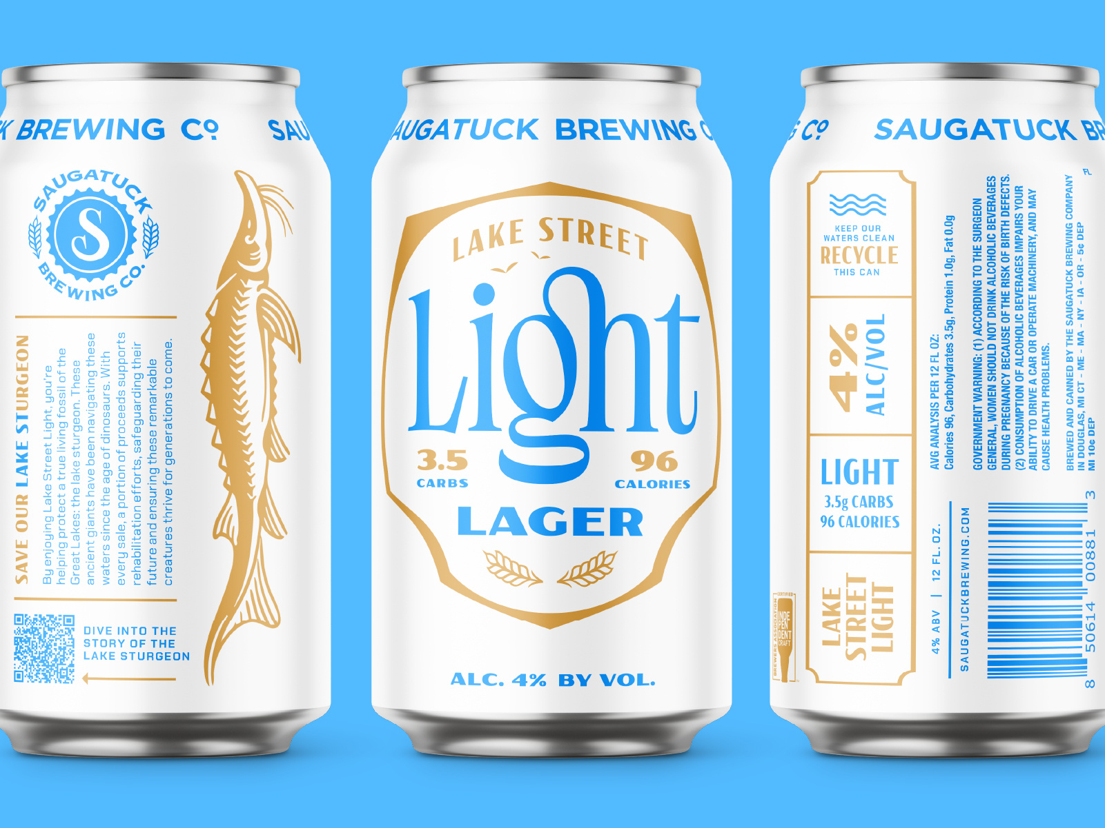 Example of Lake Street Lager Beer Can