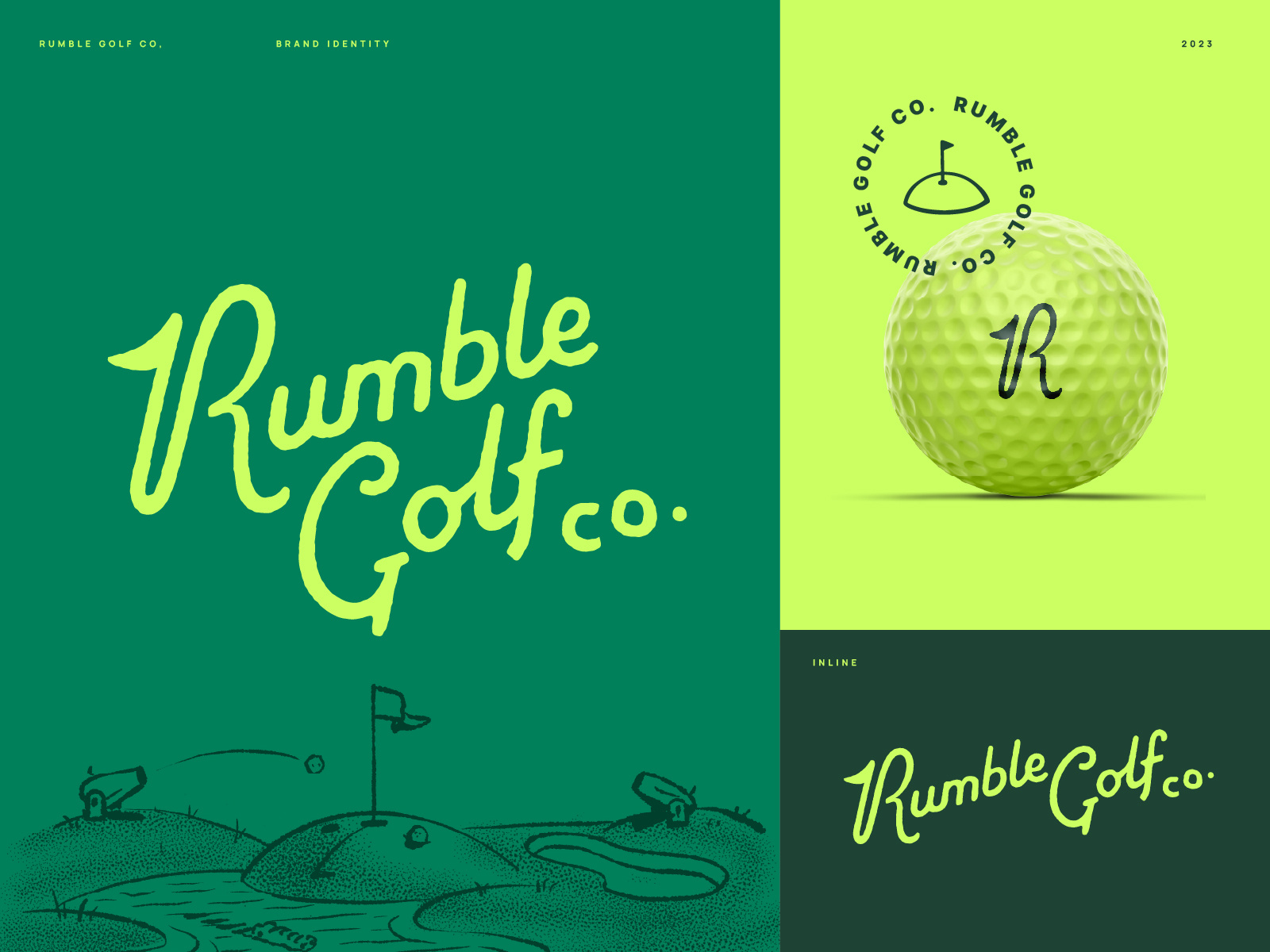 Rumble Golf Brand Identity