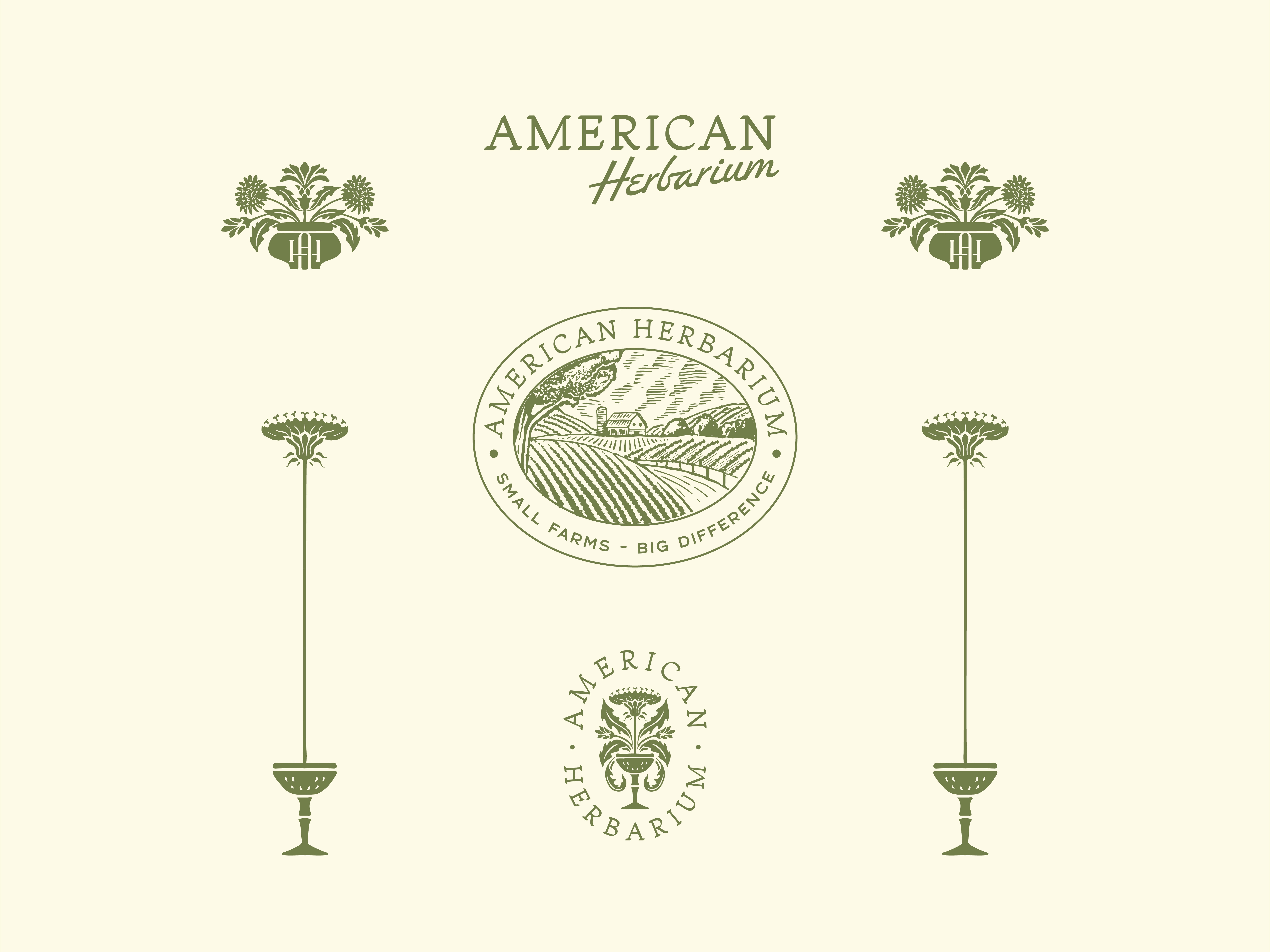 Example of Vintage  Branding Package