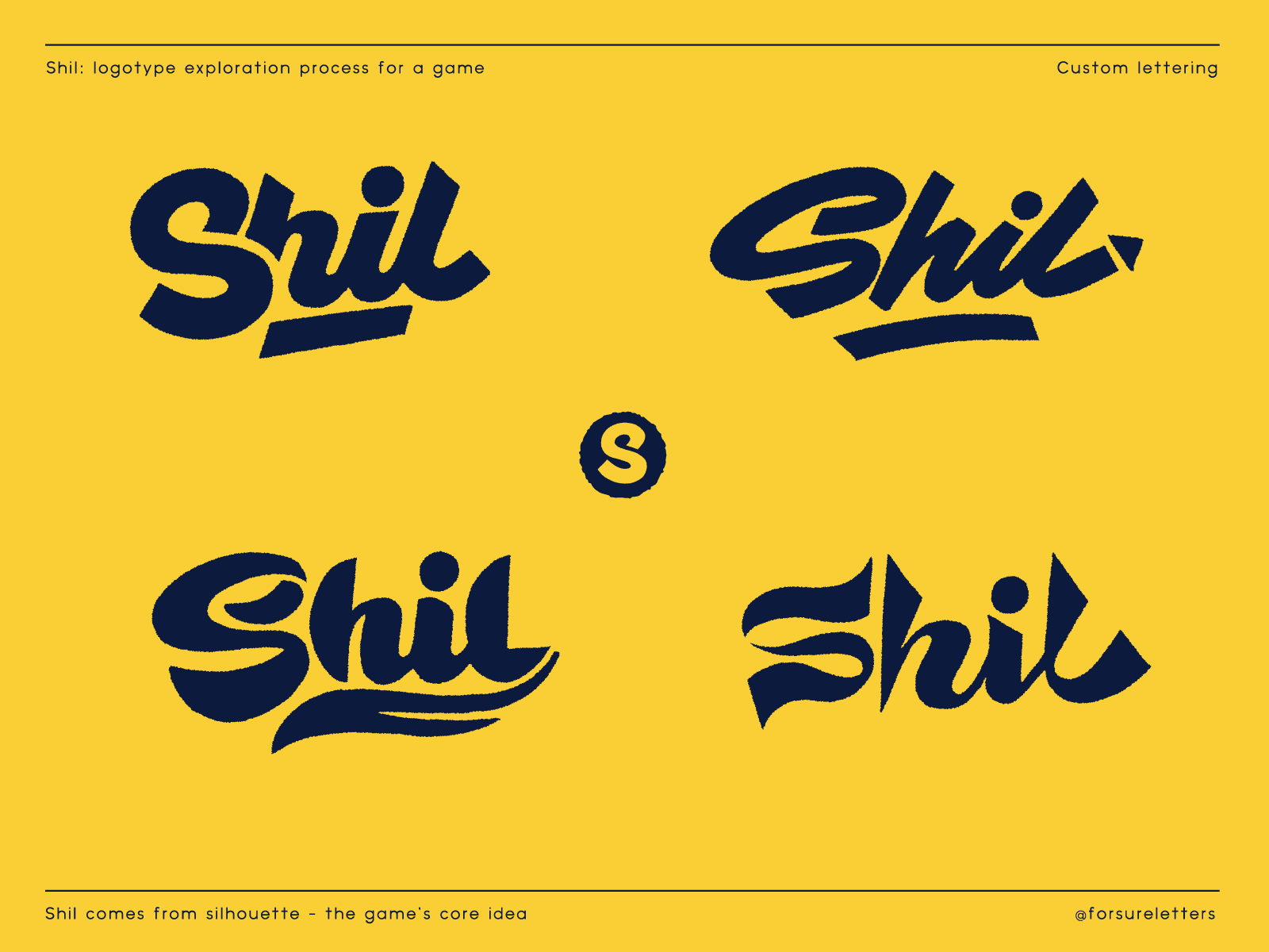 Example of Shil: game logo exploration