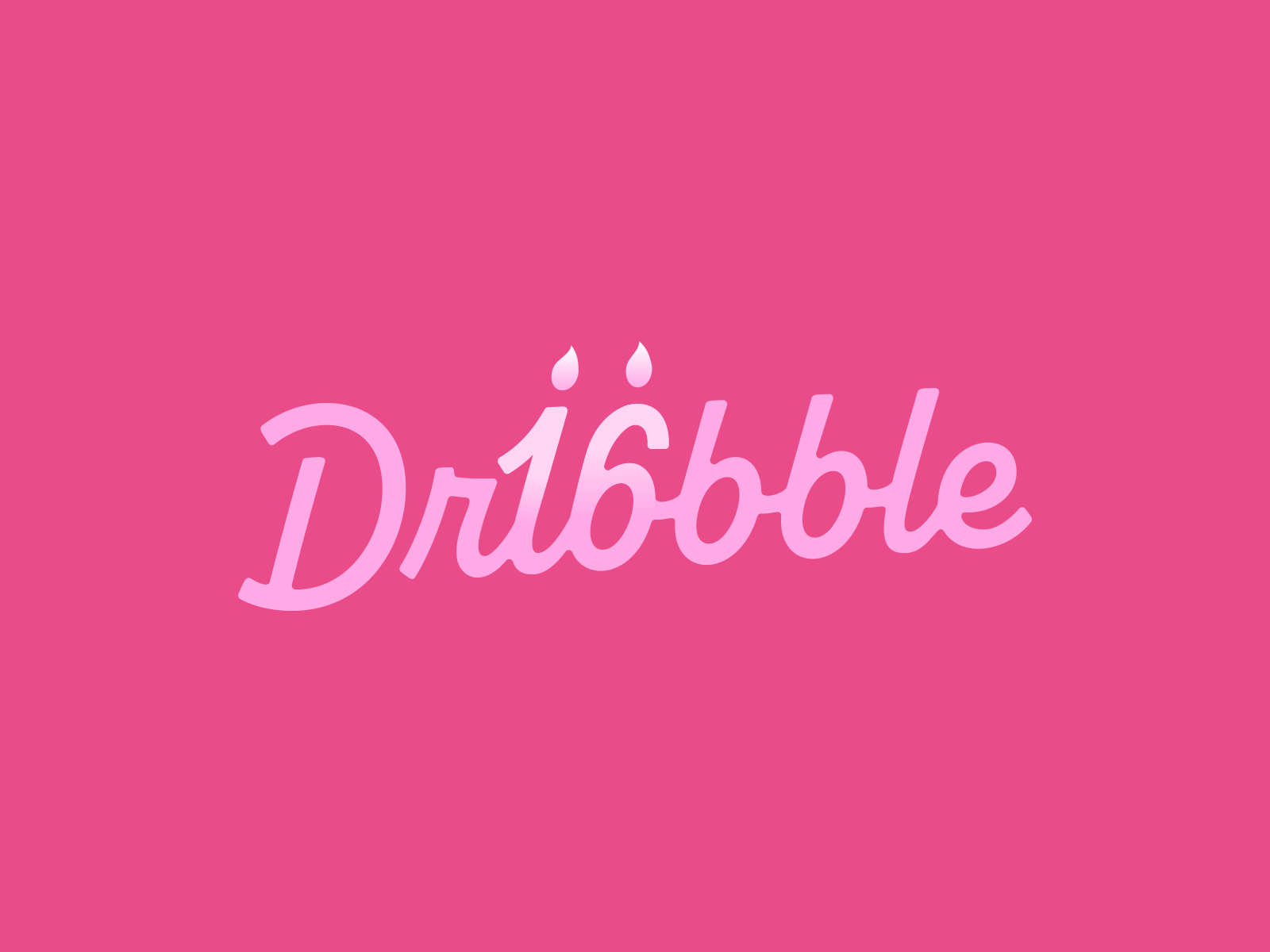 Example of 16 years of dribbble, anniversary logo