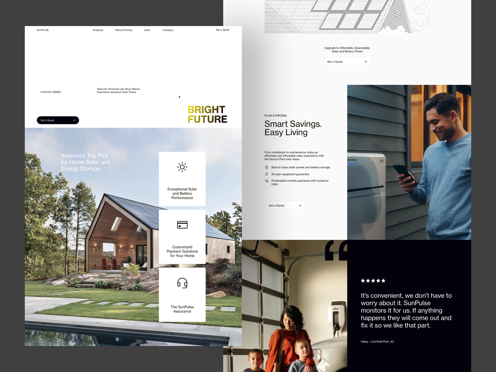 Example of Website Design Per Page