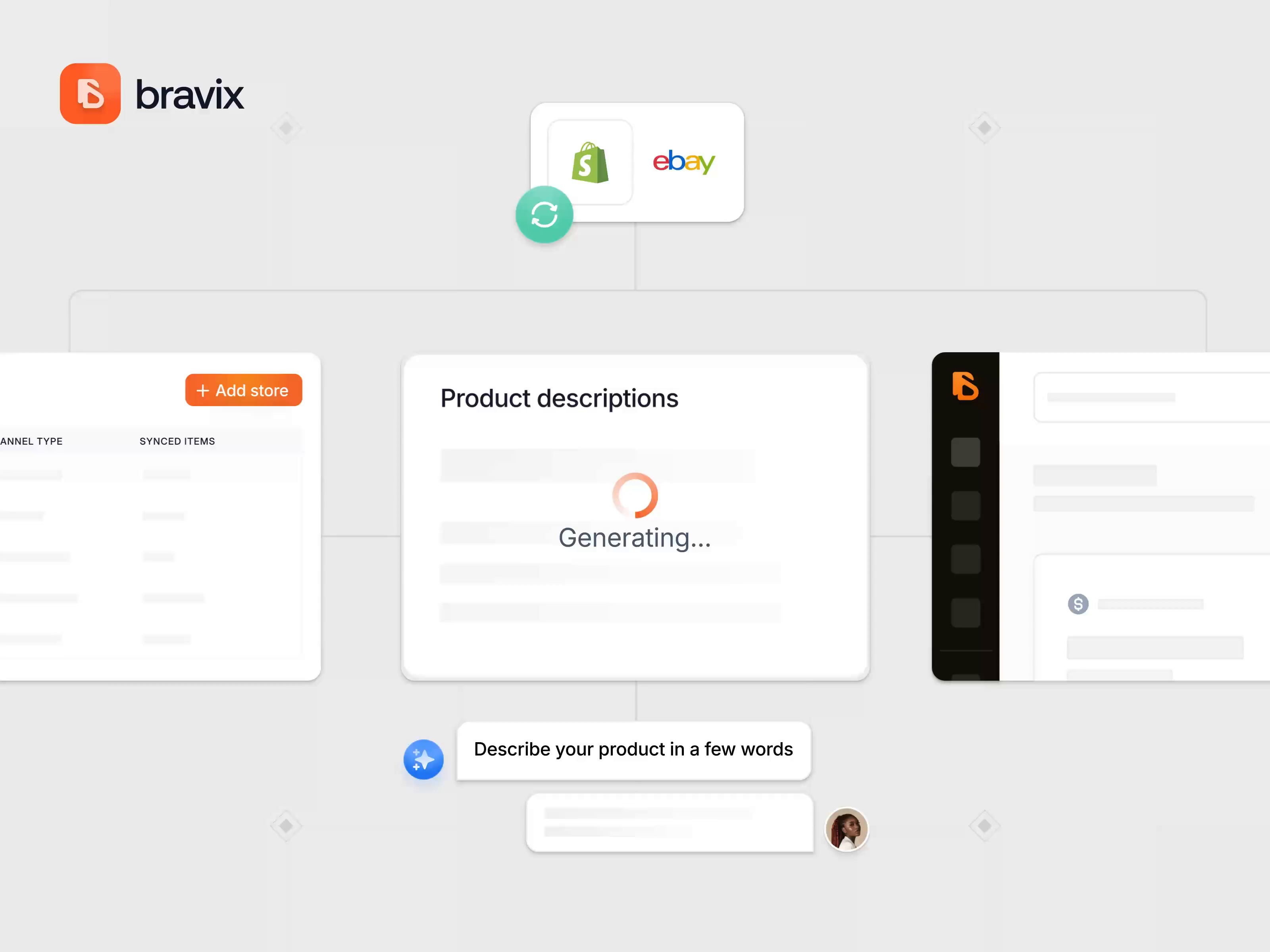 Example of Bravix – B2B AI ECommerce Landing Page Ads