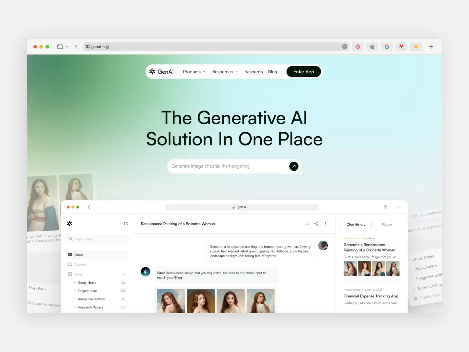 Example of Website Design Per Page